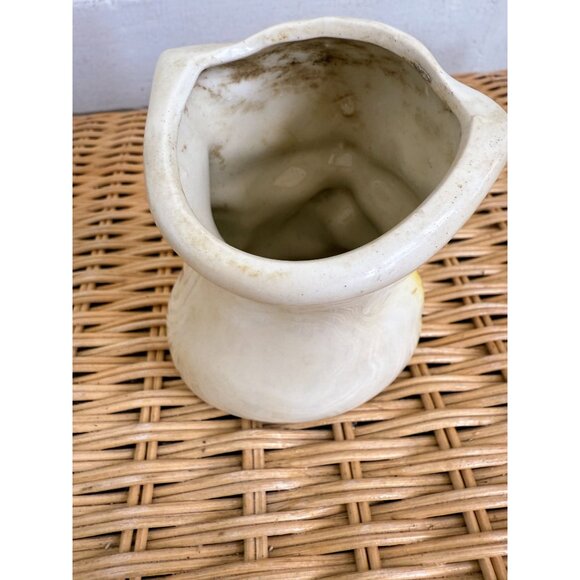 Vintage 50's Shawnee Pottery Yellow Cat Kitten Planter Vase - Picture 7 of 10